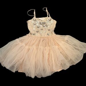 EUC Tutu du Monde Girls Size 8 Sparkle Tulle Tutu Dress in Blush